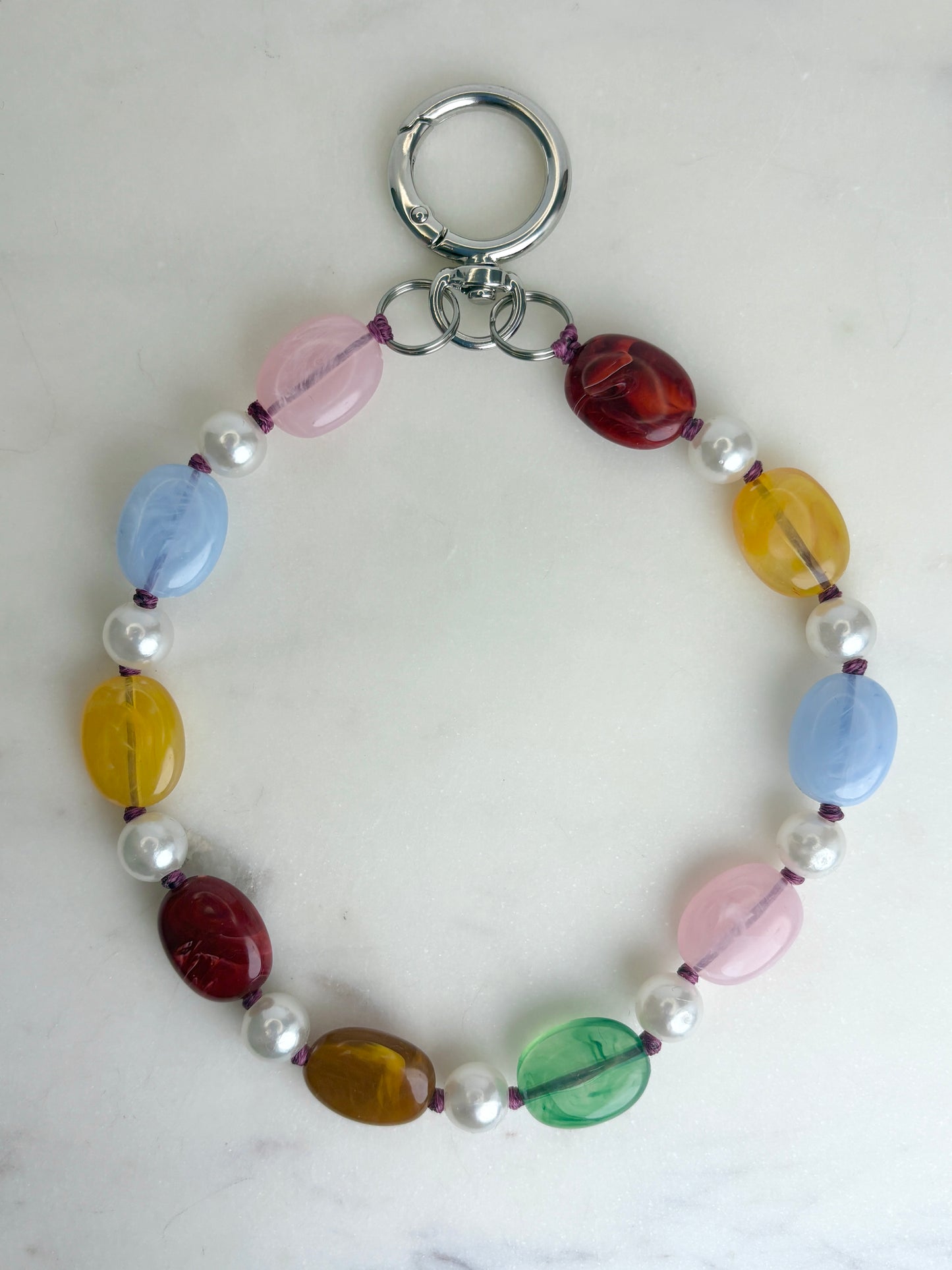 Pearly Candy Pebs Phone Chain