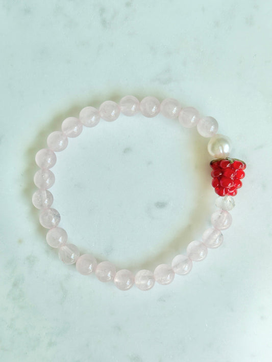 Raspberry Fruit Loops Bracelet