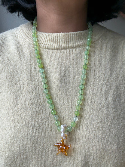 Long Minty Bold Necklace - Limited
