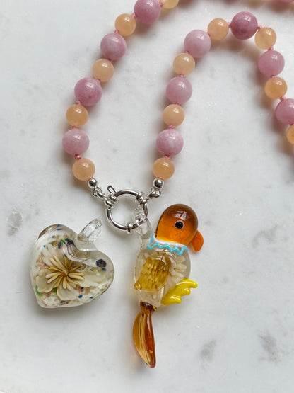 Pretty Perky Parrot Pendant - Limited