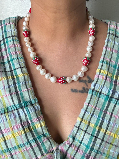 Strawberry Pickin' Necklace