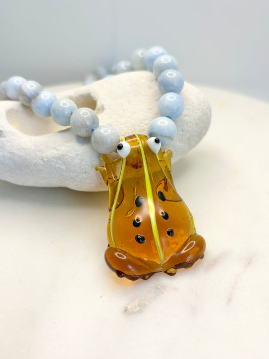 Gemstone Hopper Mist Necklace