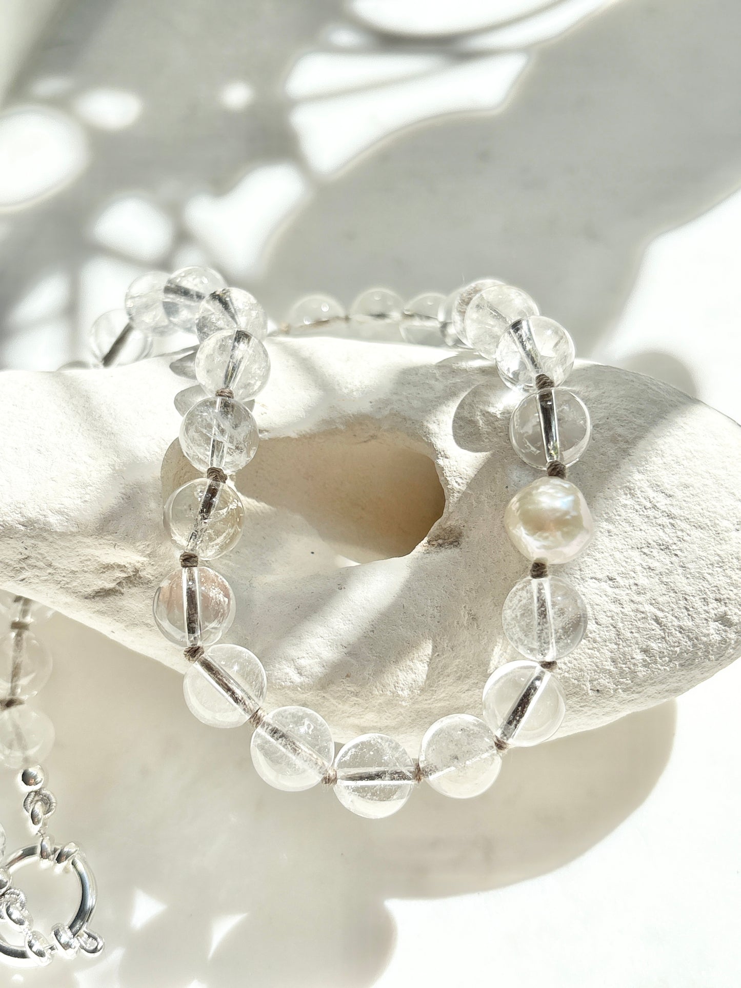 Rock Crystal O’Clock Necklace