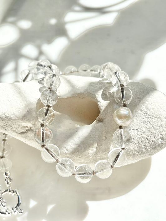 Rock Crystal O’Clock Necklace