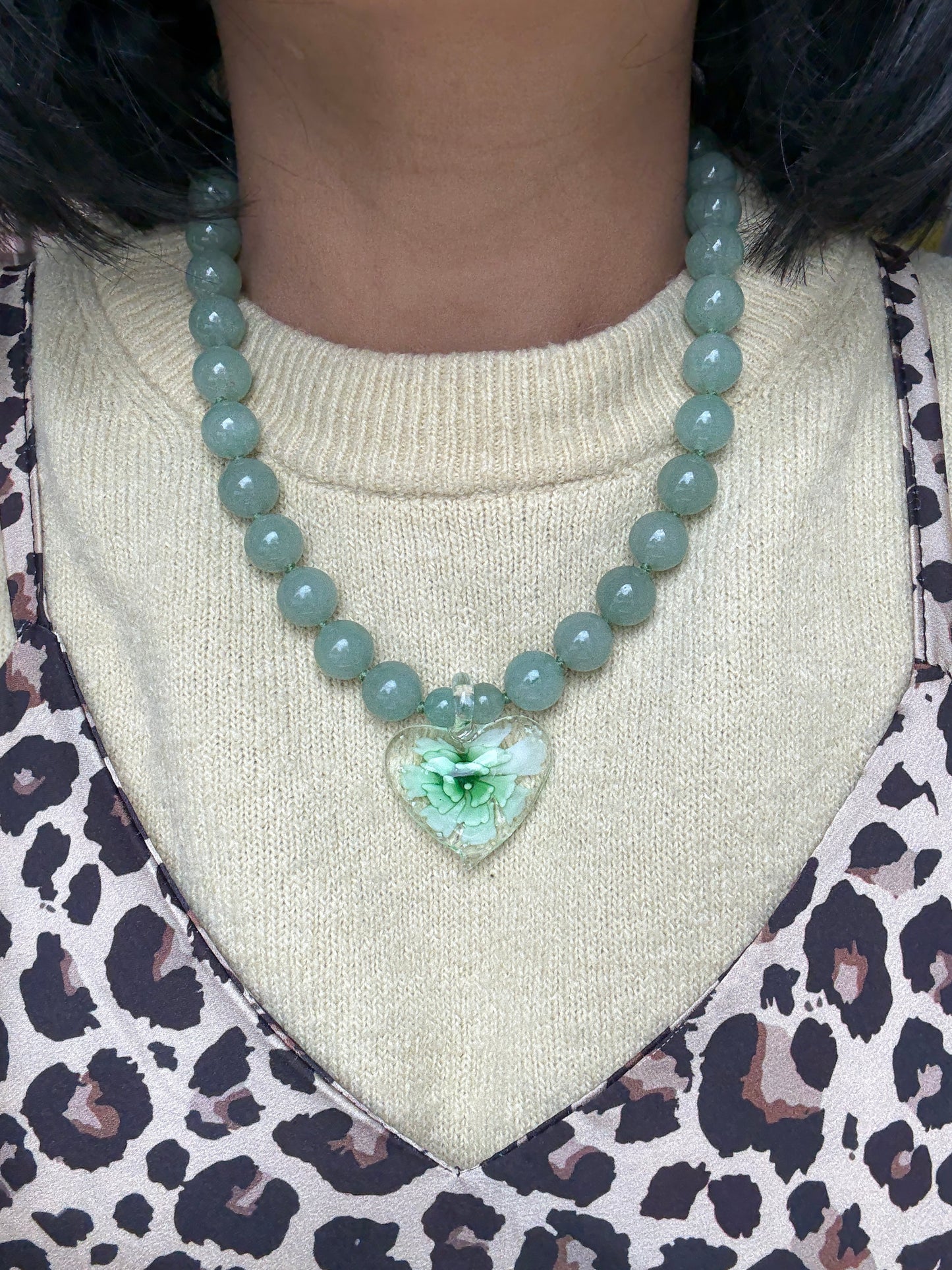 Heart In Bloom Meadow Necklace - One Of A Kind