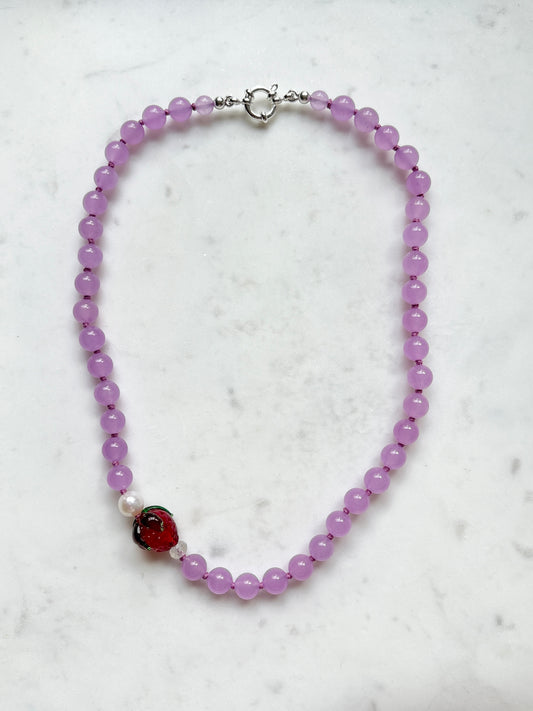 Strawberry Fruit Loops Necklace