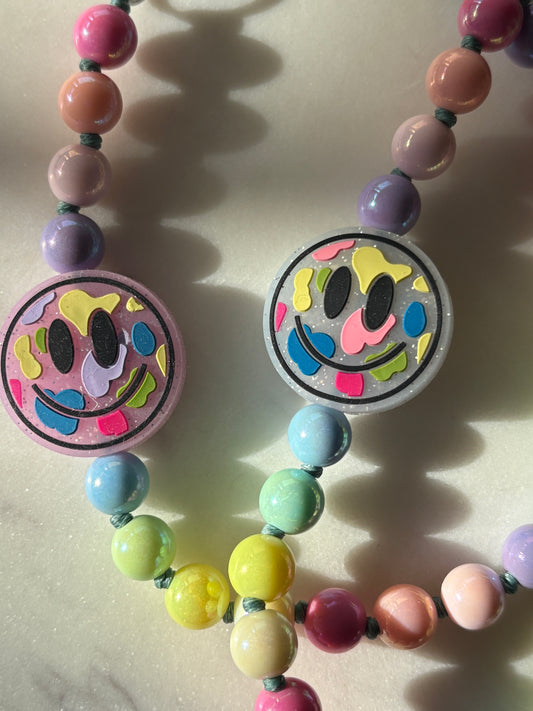 90s Rainbow Acid Smile Phone Chain