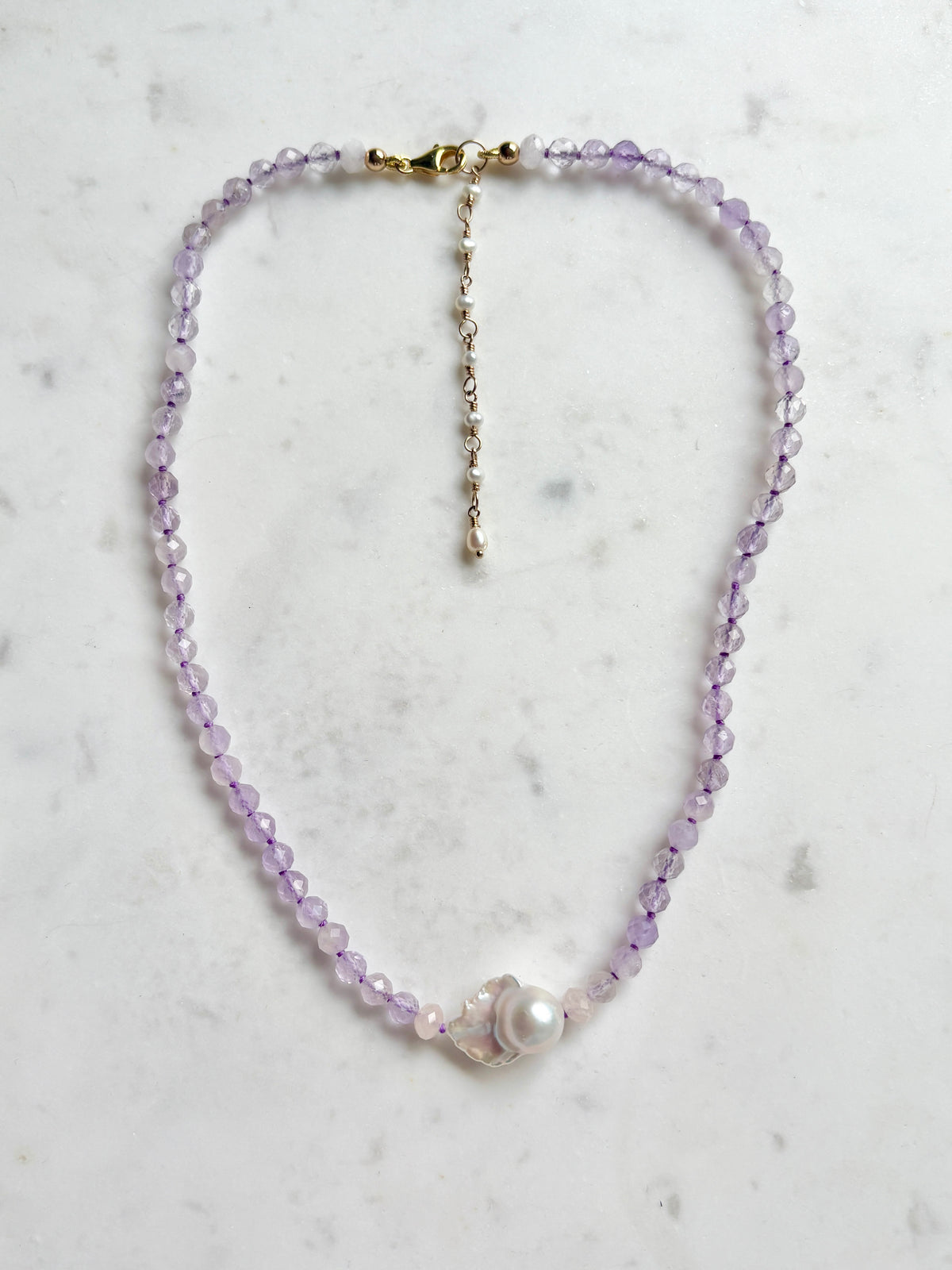 Facets Embrace Lavender Necklace - Limited