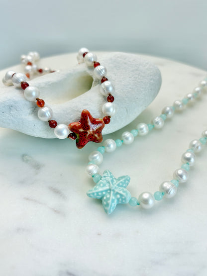 Pearly Star Necklace