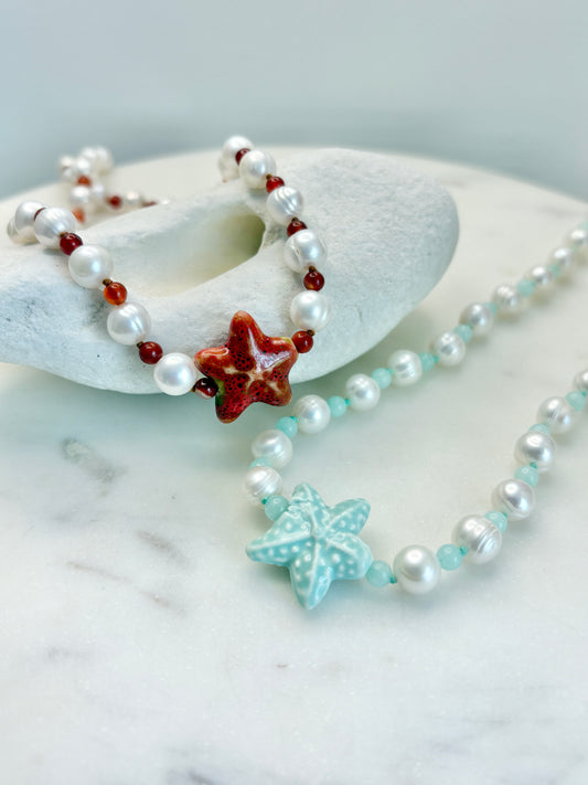 Pearly Star Necklace