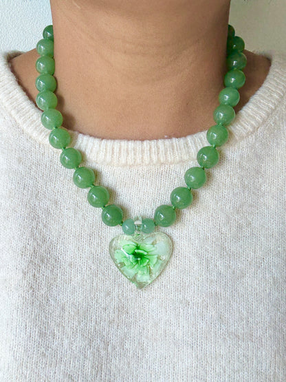 Heart In Bloom Meadow Necklace - One Of A Kind