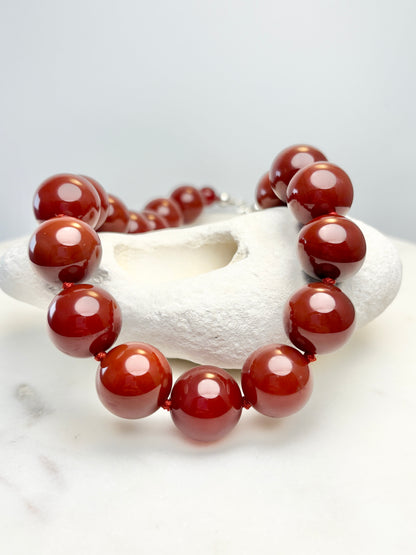 Cinnamon Bold Deluxe Necklace - One Of A Kind