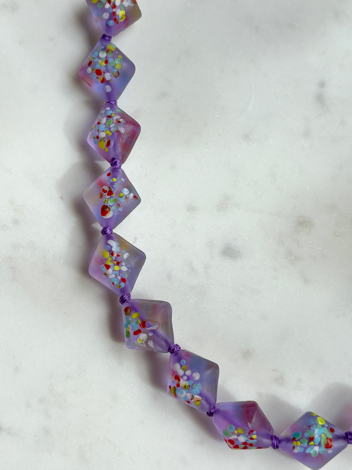 Birthday Sprinkles Lavender Bold Necklace - Limited