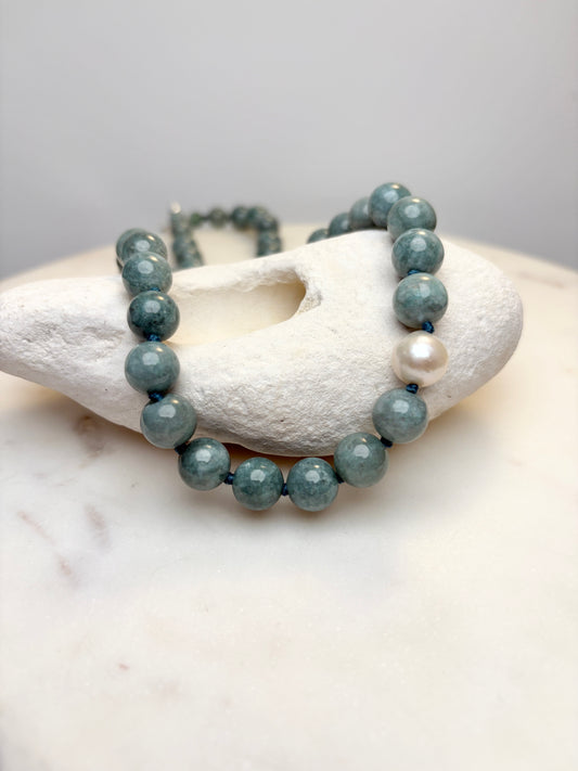 Burmese Jade O’Clock Necklace
