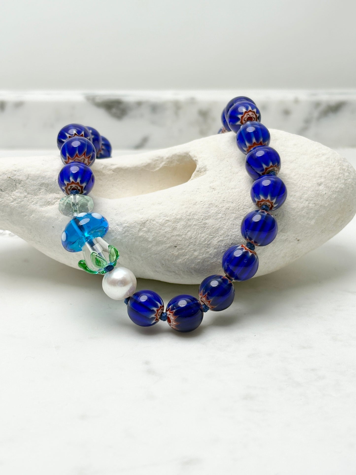 A Side Of Fungi Cobalt Necklace - Limited