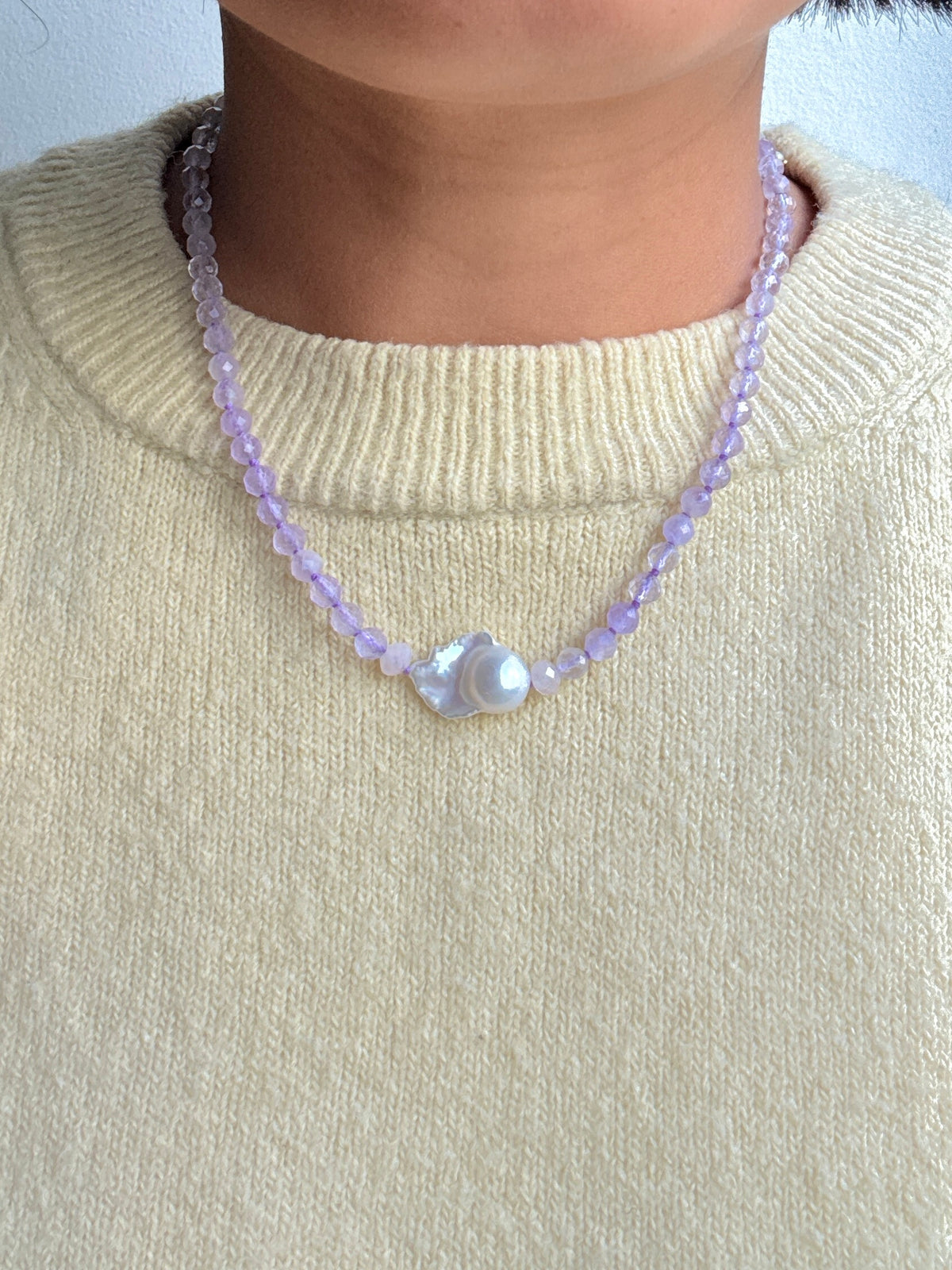 Facets Embrace Lavender Necklace - Limited