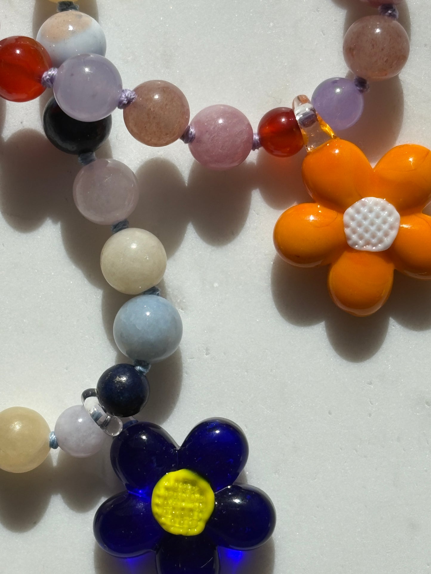Flower Power Parade Lavender Necklace