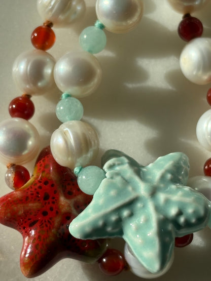 Pearly Star Necklace