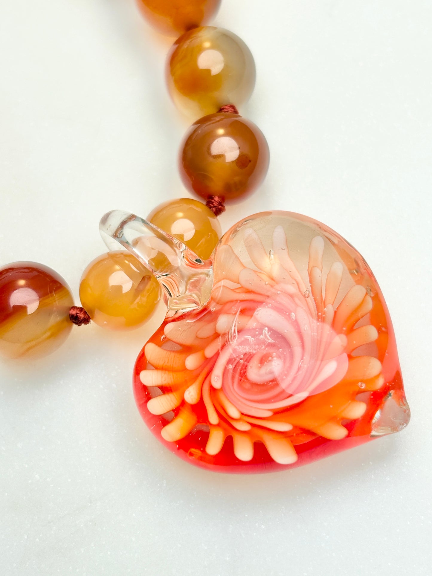 Heart Of Glass Necklace - One Of A Kind
