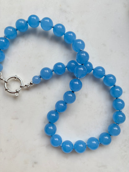 Powder Blue Bold Necklace