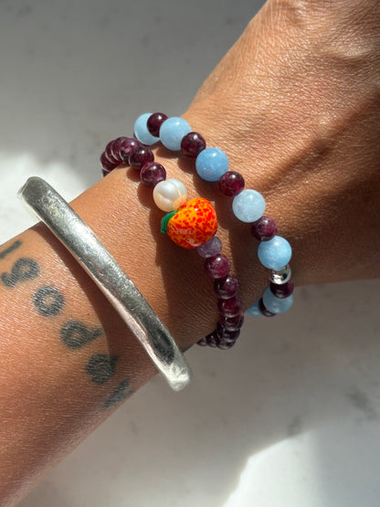 Nectarine Fruit Loops Bracelet