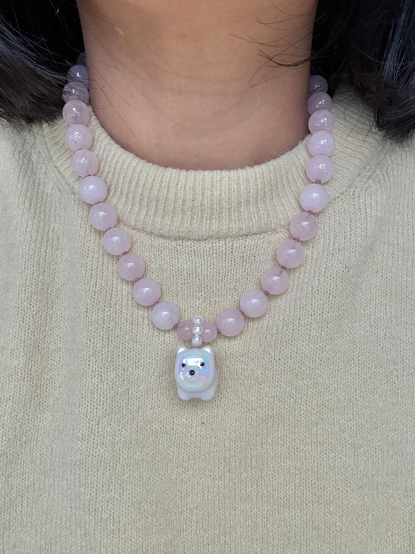 Pocket Pomeranian Vanilla Necklace - Limited