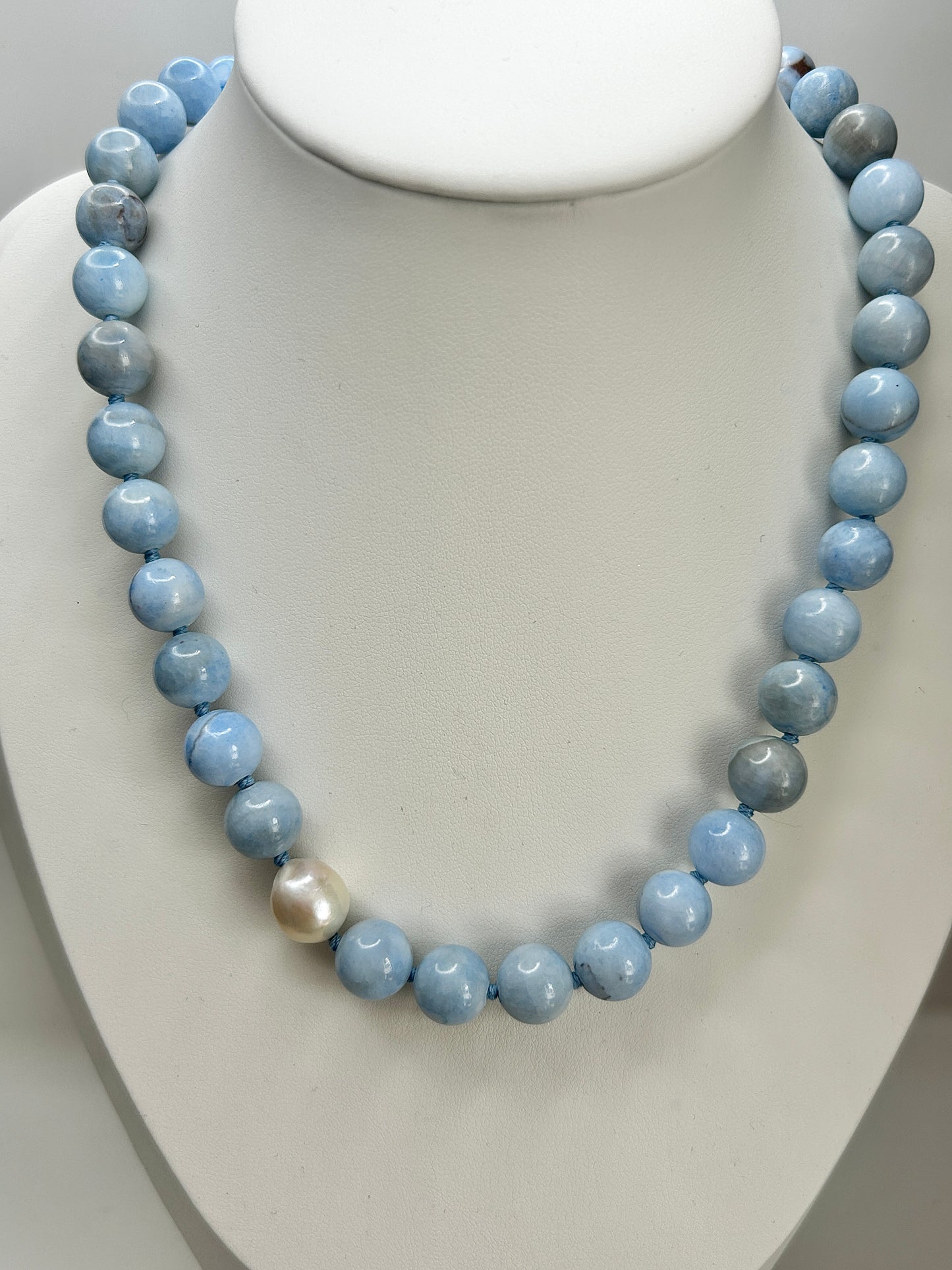 Persian Gulf Chalcedony O’Clock Necklace