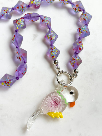 Birthday Sprinkles Lavender Bold Necklace - Limited