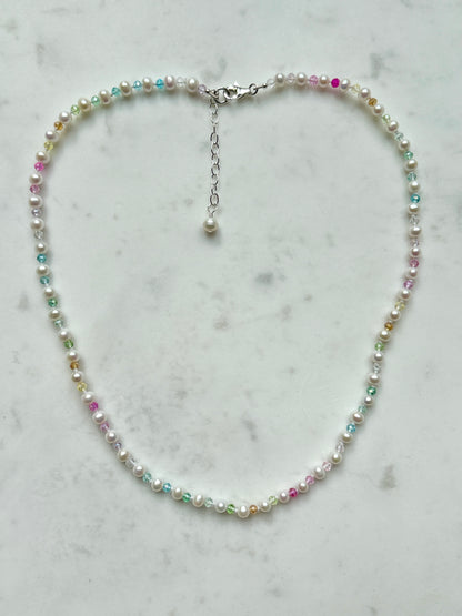 Rainbow Sprinkles Mini Necklace