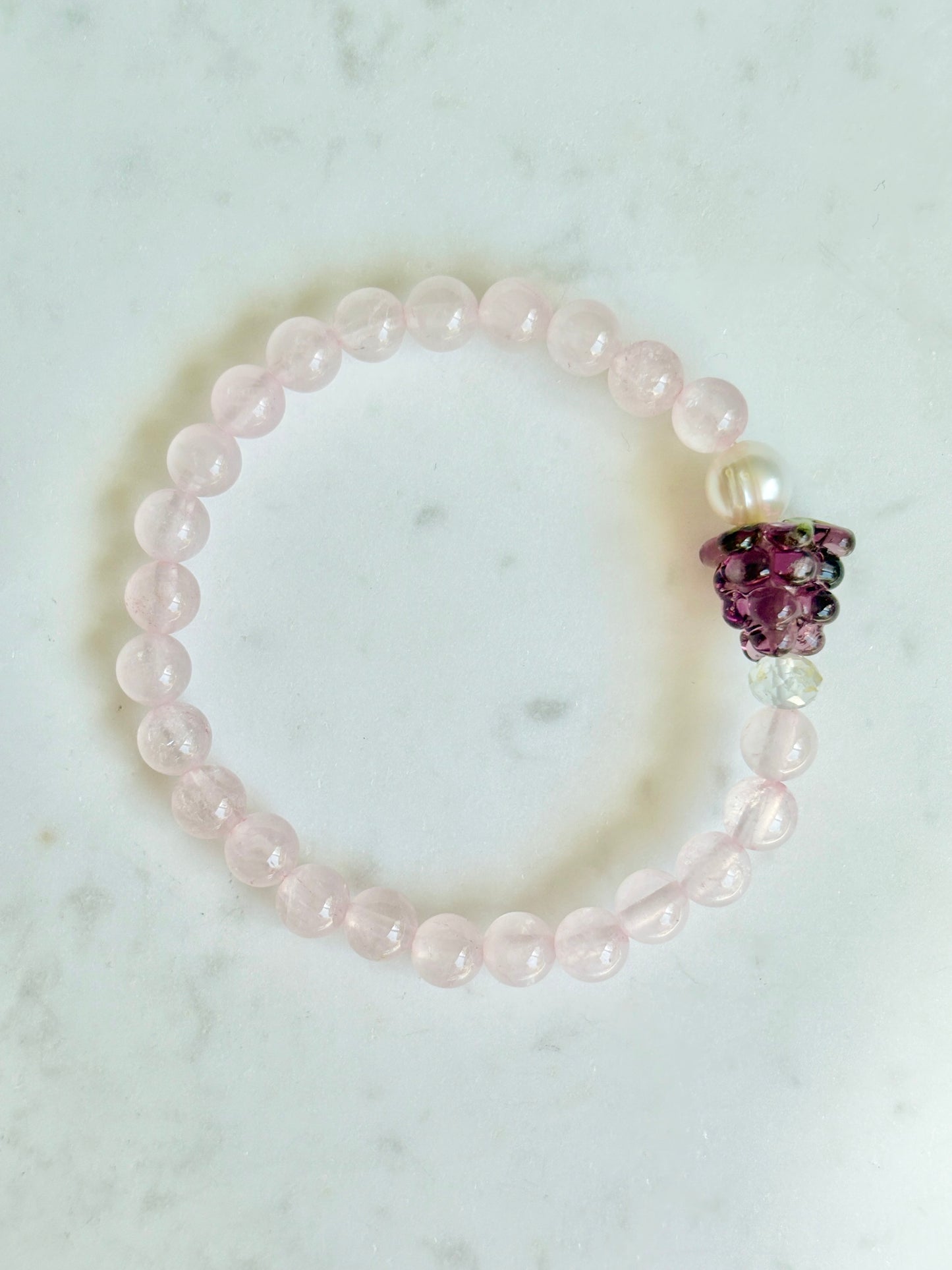 Raspberry Fruit Loops Bracelet