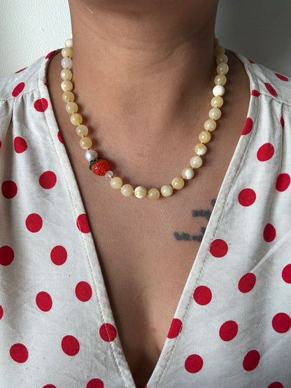 Clementine Fruit Loops Necklace