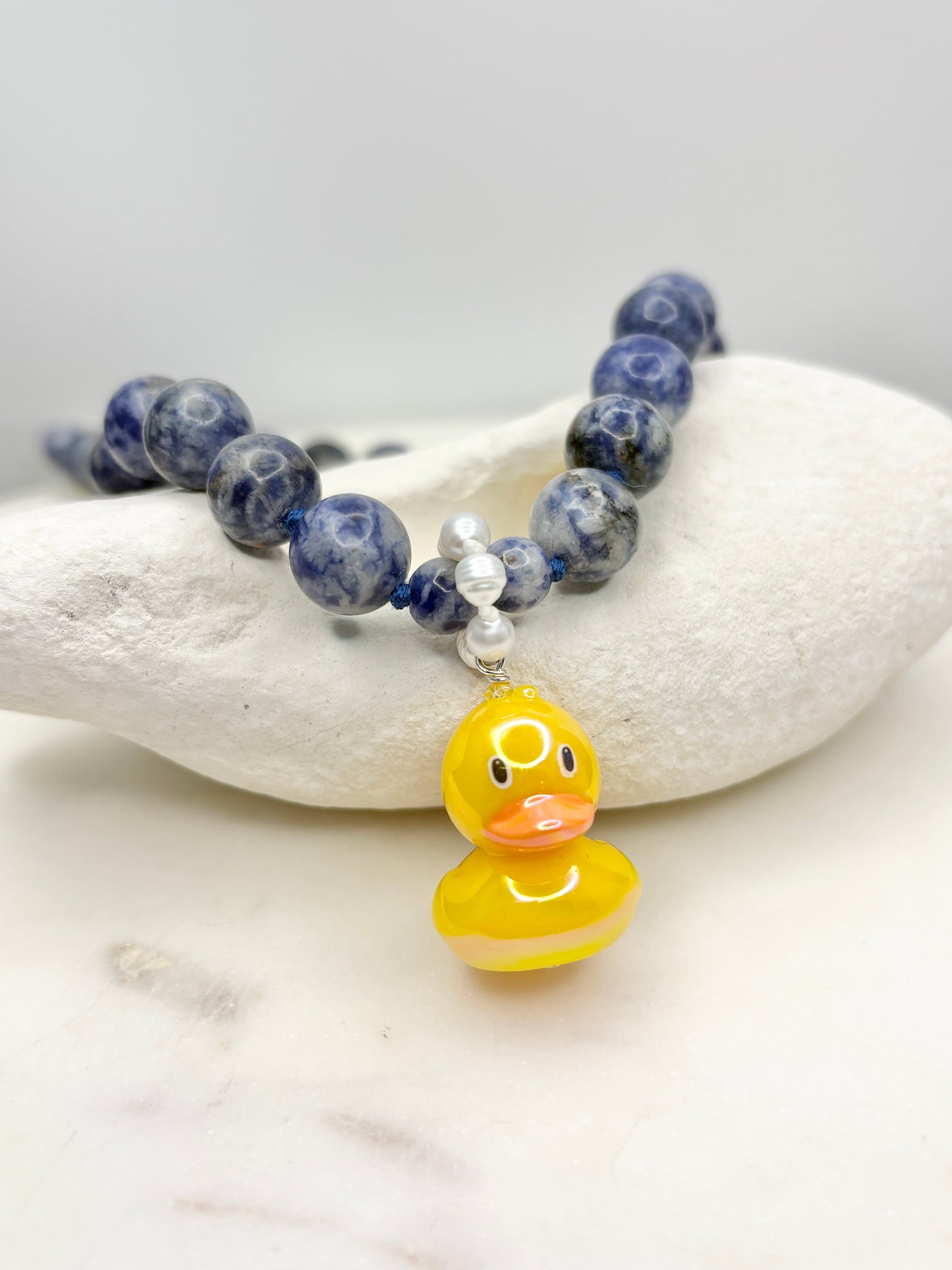 Quack Quack Joy Puddle Necklace