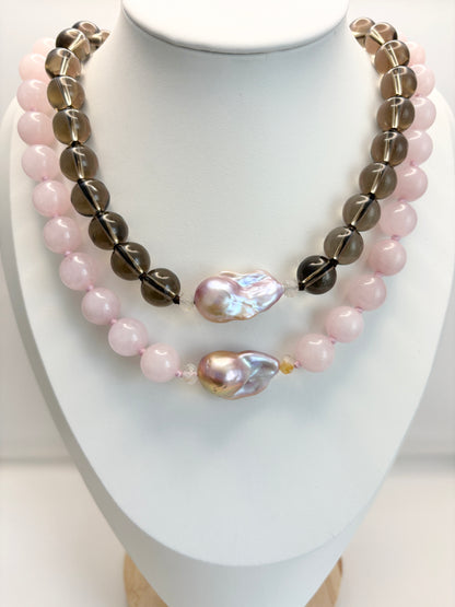 Baroque Embrace Deluxe Rose Necklace