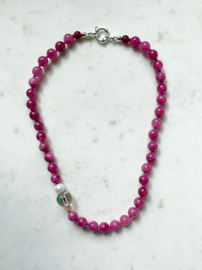 Peach Fruit Loops Necklace - Limited
