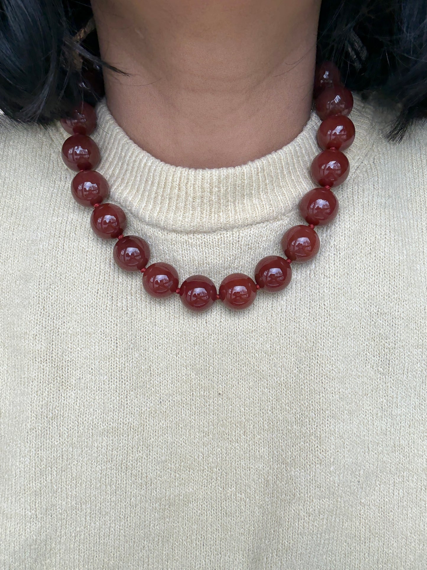Cinnamon Bold Deluxe Necklace - One Of A Kind