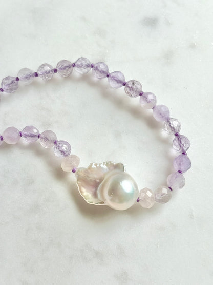 Facets Embrace Lavender Necklace - Limited