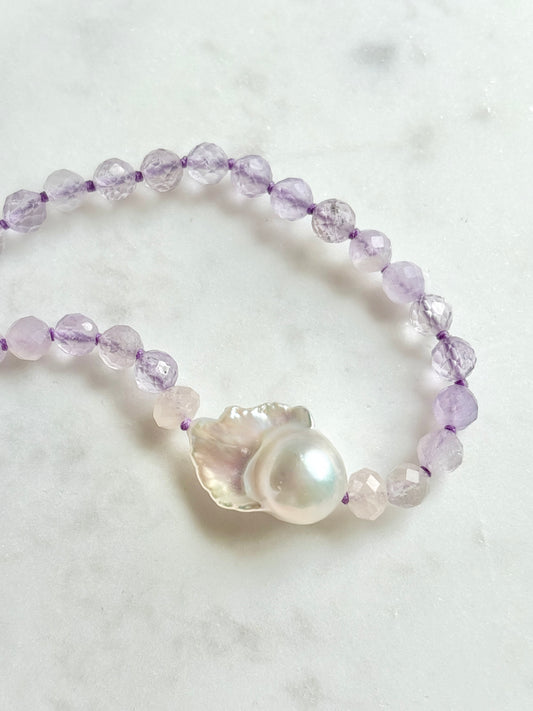Facets Embrace Lavender Necklace - Limited