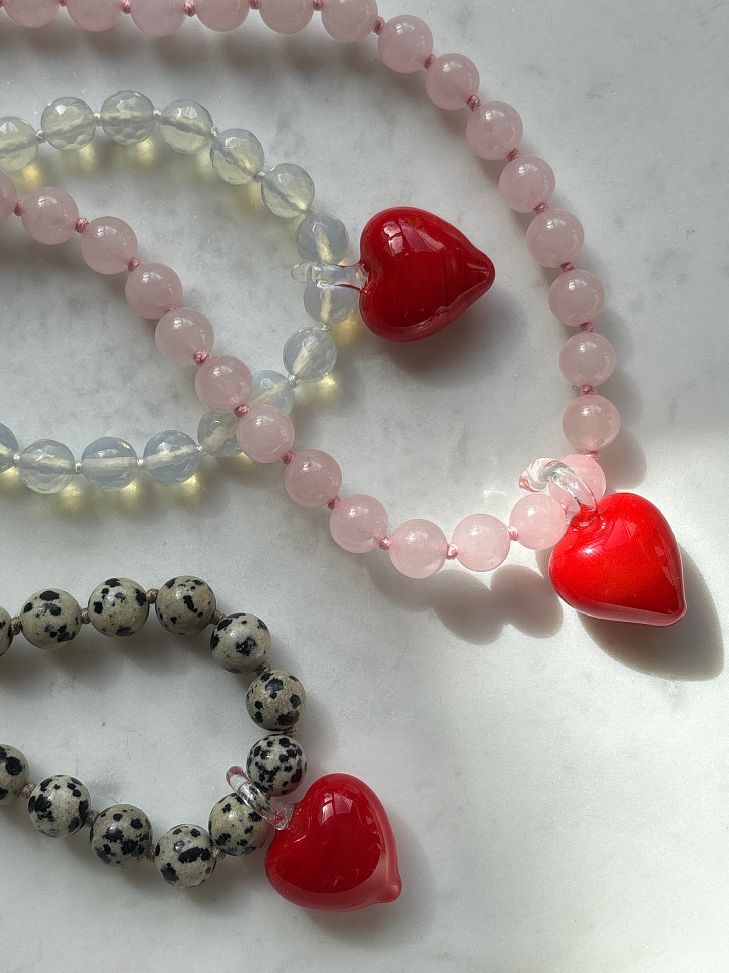 Groovy Heart Opalite Necklace - Limited