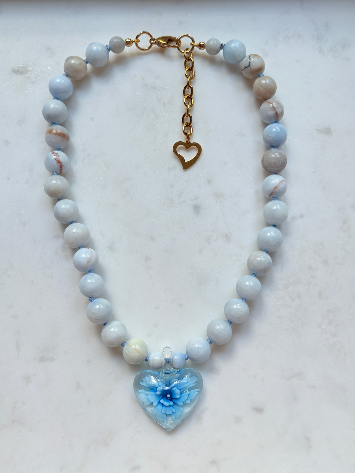 Heart In Bloom Sky Necklace - Limited