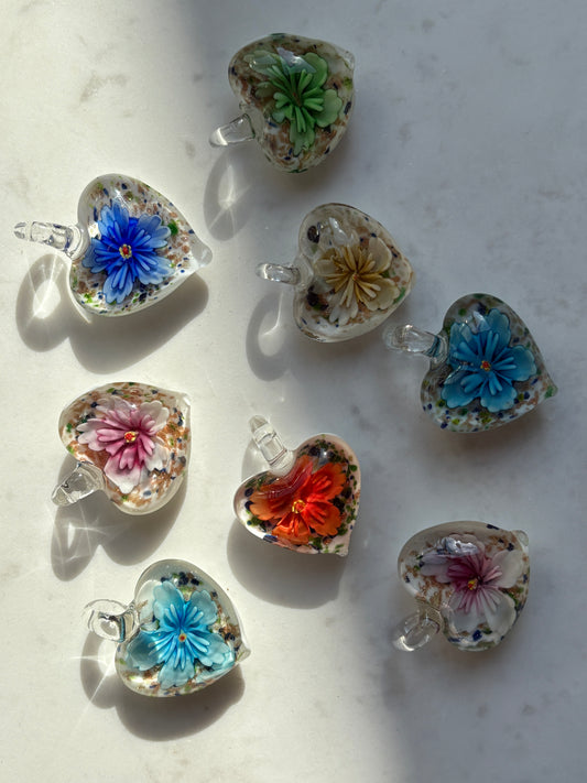 Blooming Heart Pendant - One Of A Kind