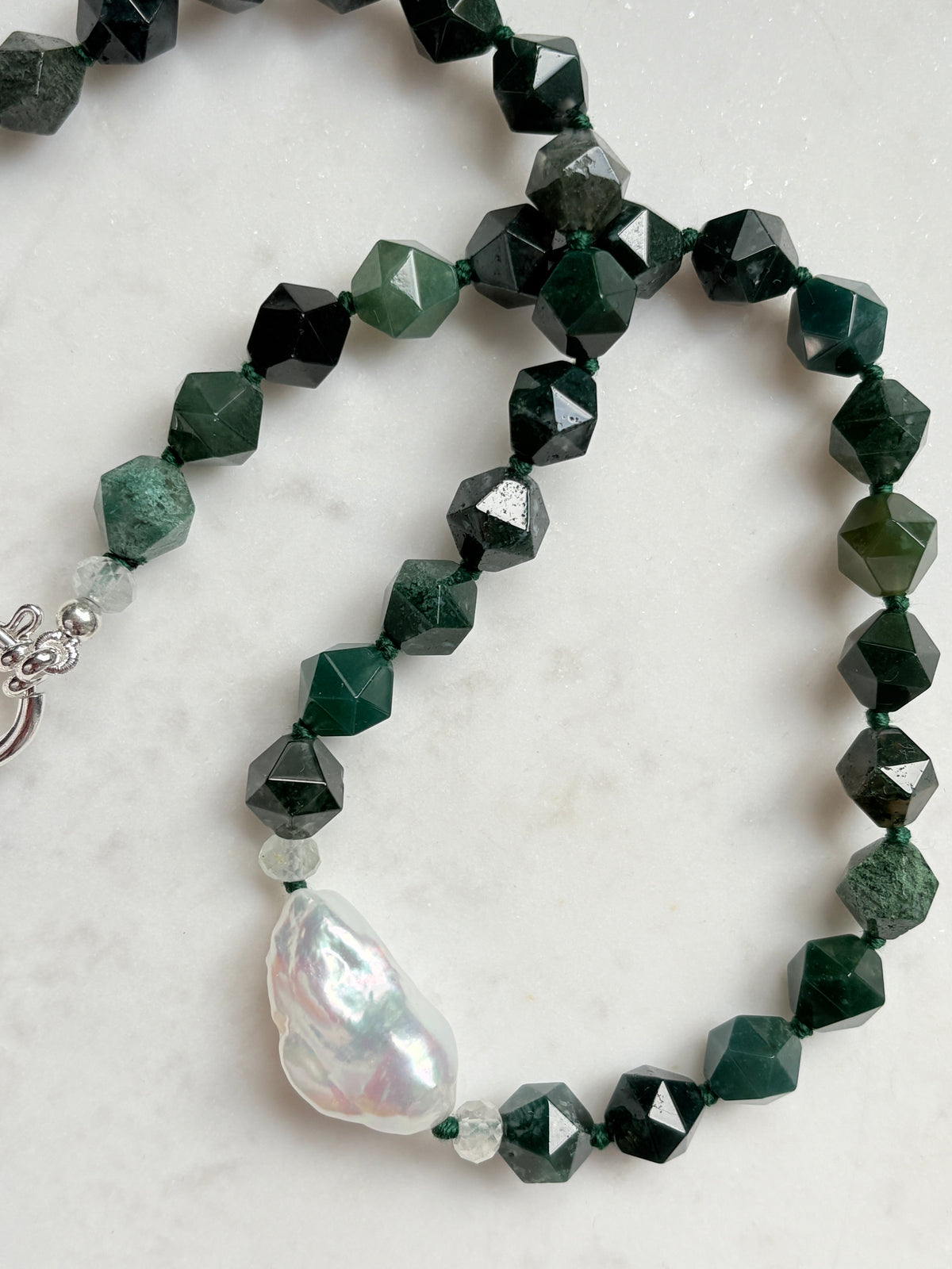 Star Cut Embrace Deluxe Moss Necklace - Limited