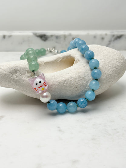 Lucky Kitty Sky Necklace - Limited