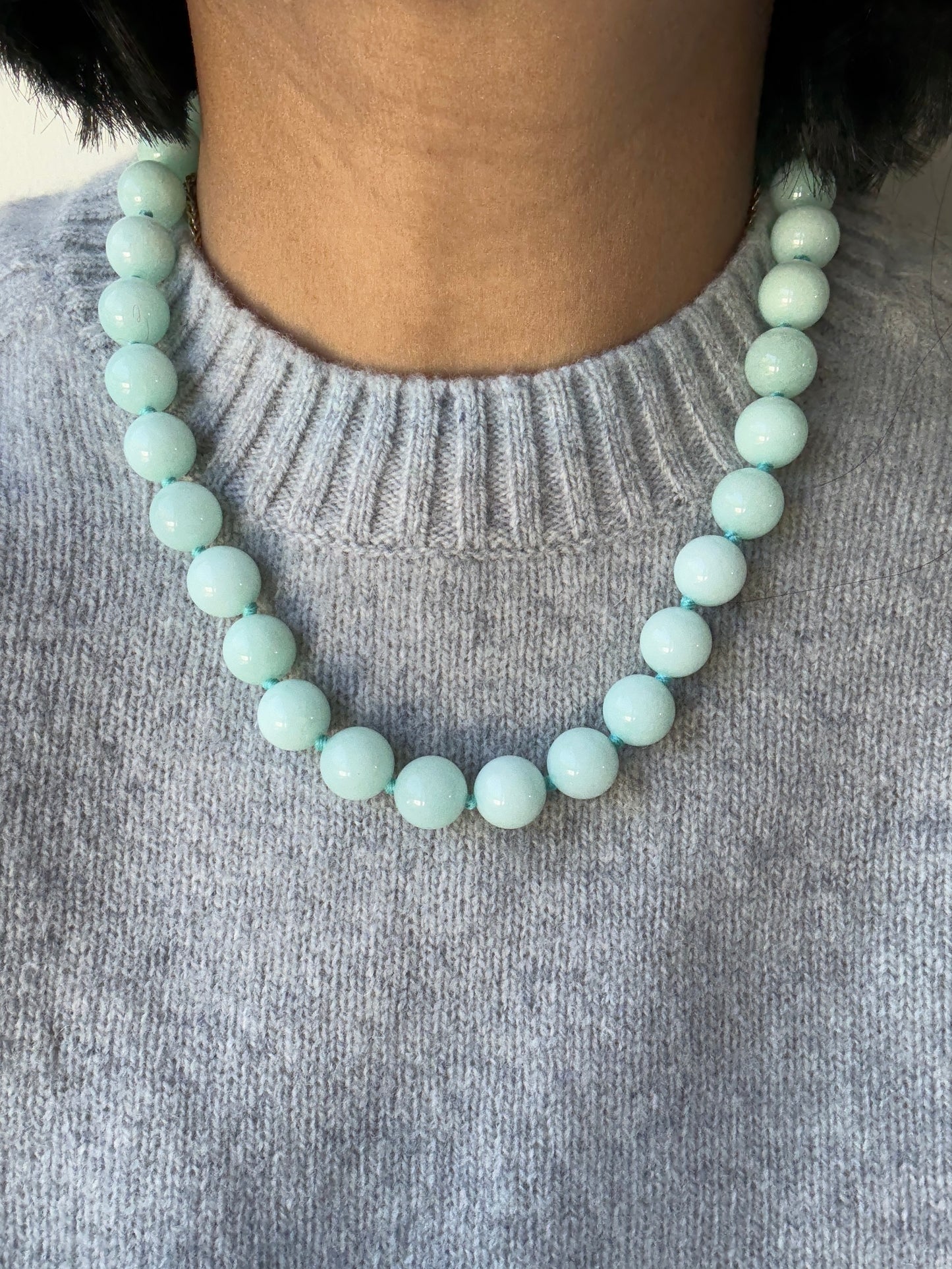 Minty Bold Necklace - One Of A Kind