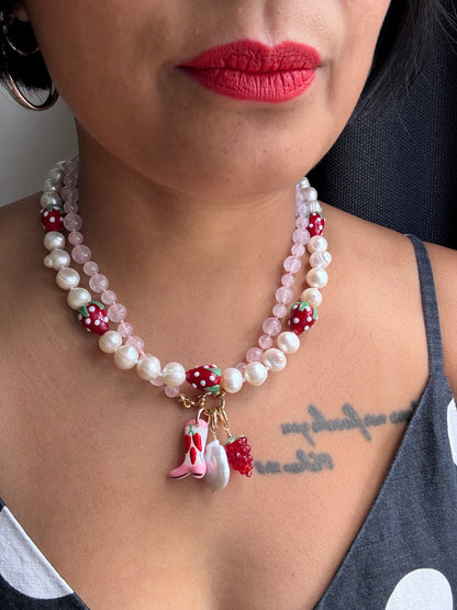Strawberry Pickin' Necklace