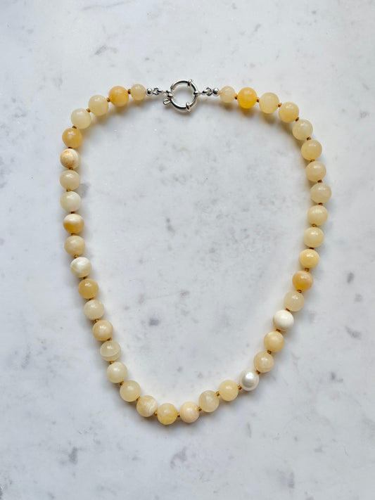 Calcite O’Clock Necklace