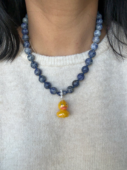 Quack Quack Joy Puddle Necklace