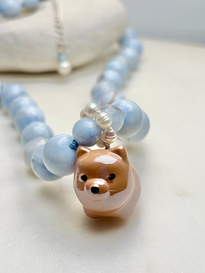 Pocket Pomeranian Biscuit Necklace - Limited