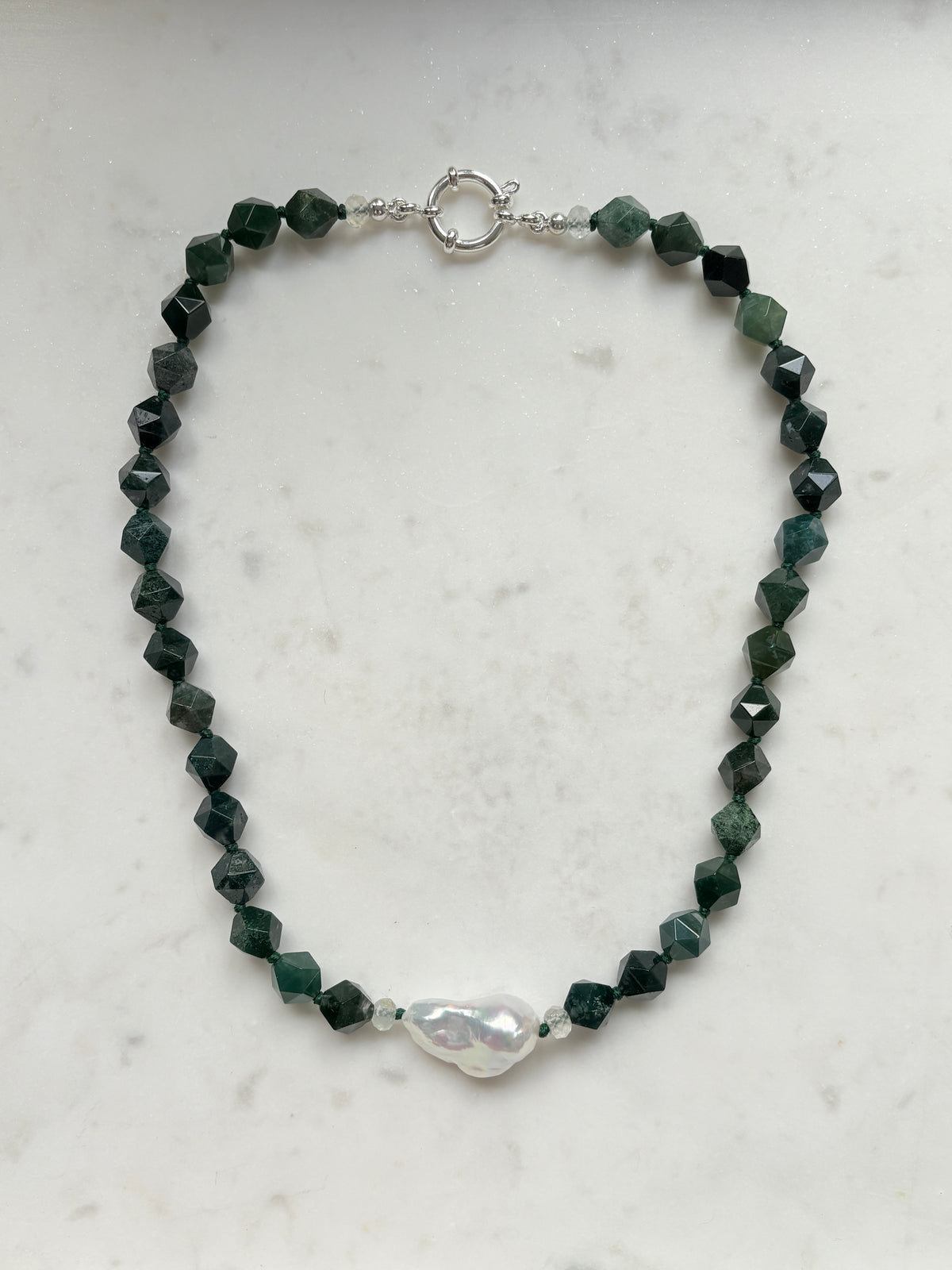 Star Cut Embrace Deluxe Moss Necklace - Limited