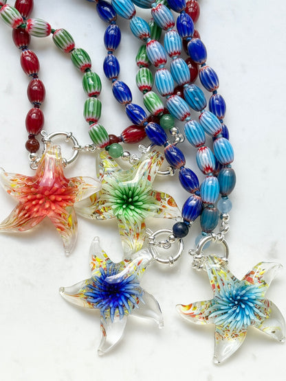 Celestial Star Burst Abyss Necklace - One of A Kind