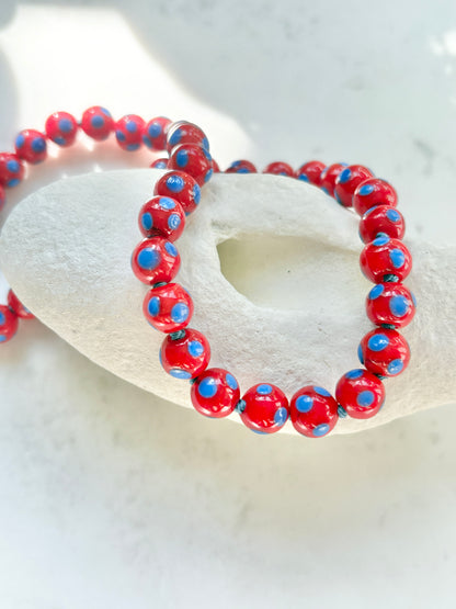 Scarlet Polka Love Bold Necklace - Limited